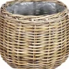 Van der Leeden plantenmand naturel / grijs D 58 H 43 cm