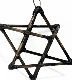 Van der Leeden ster rotan H 25 cm zwart