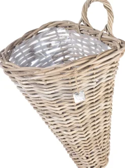 Van der Leeden wandhanger rotan 30 x 26 x 37 cm