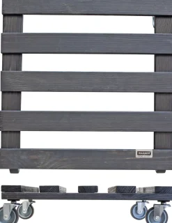 Wagner System plantentrolley antraciet 38 x 38 x 9,5 cm