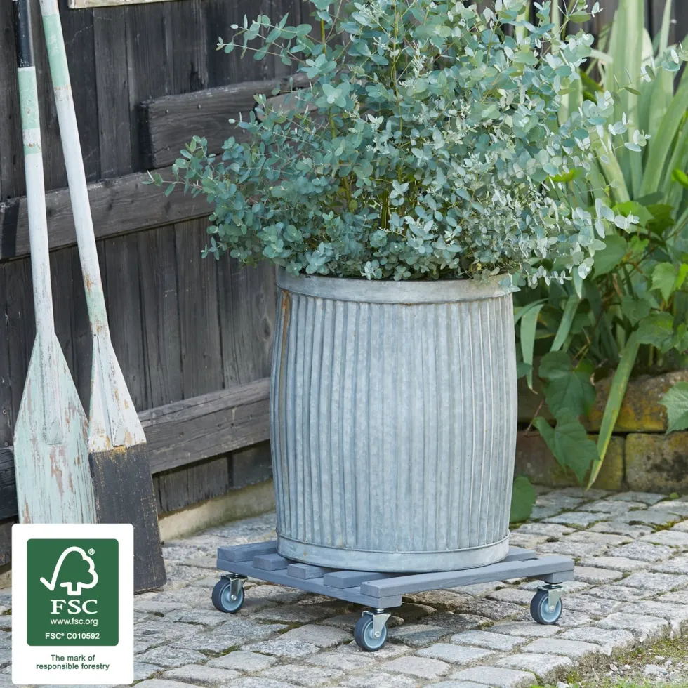 Wagner System plantentrolley antraciet 38 x 38 x 9,5 cm