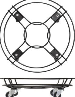 Wagner System plantentrolley zwart D 38 H 9,5 cm