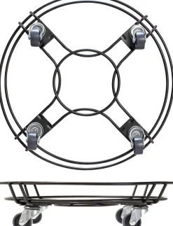 Wagner System plantentrolley zwart D 38 H 9,5 cm