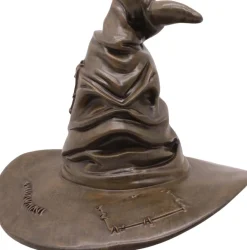 Warner Bros kerstfiguur Harry Potter sorteerhoed bruin 19,8 x 16,4 x 20,2 cm