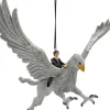 Warner Bros kerst ornament Harry Potter harry op griffioen grijs 15 x 9 x 14 cm
