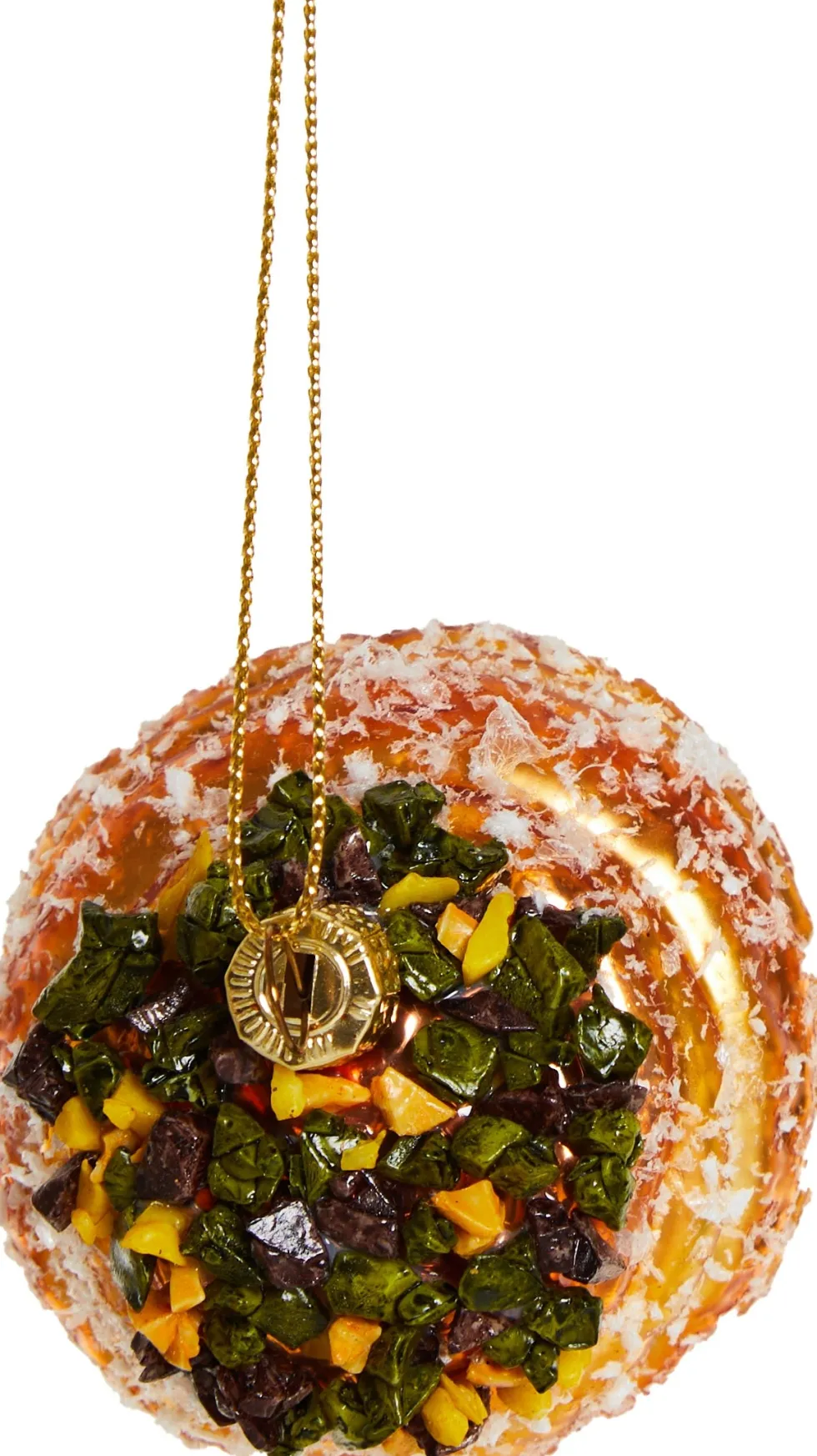Yup in de Boom kerst ornament cruffin bruin 8 x 5 x 7 cm