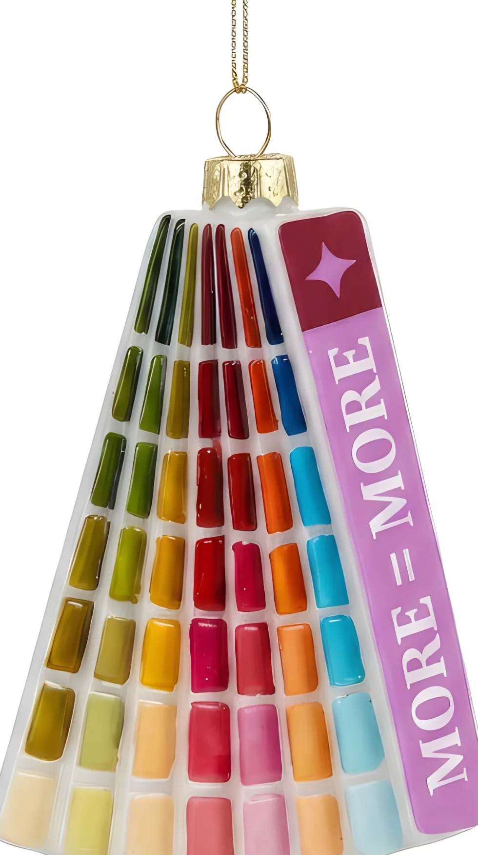 Yup in de Boom kerst ornament kleurenwaaier 1,5 x 7 x 11 cm