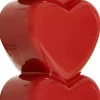 Yup in de Boom kerst ornament piek hartjes rood D 3,5 H 28 cm