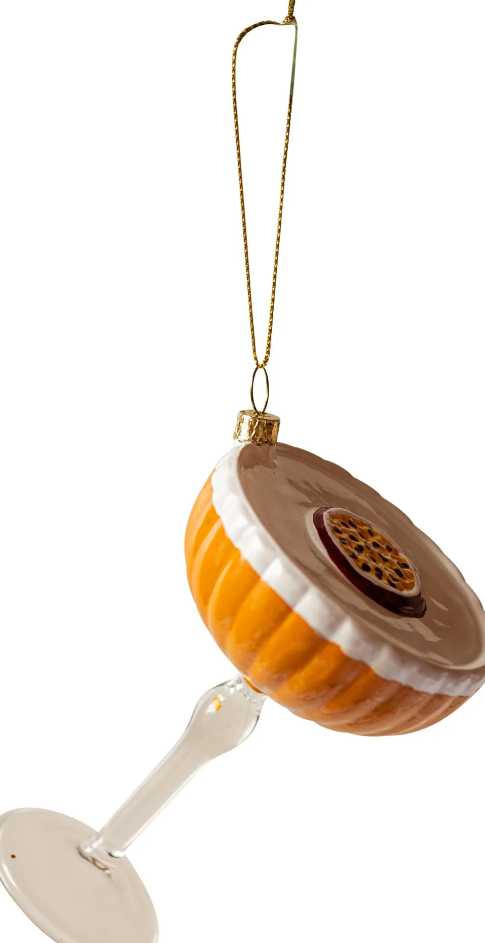 Yup in de Boom kerst ornament pornstar martini oranje 10 x 7,2 x 7,2 cm