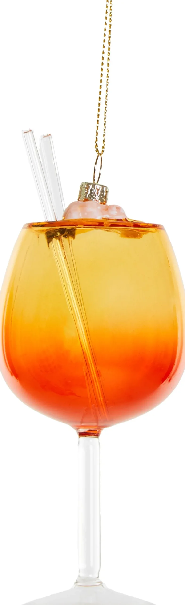 Yup in de Boom kerst ornament spritz oranje 6,5 x 6,5 x 14,5 cm