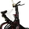 Yup in de Boom kerst ornament spinningfiets zwart 10 x 9,5 x 4,5 cm