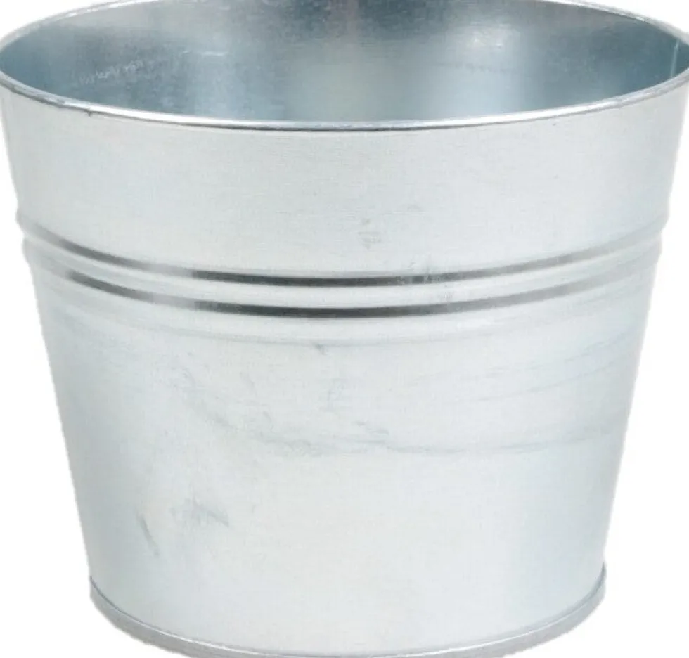 Zinc Collection bloempot Chris zink 23 x 23 x 18 cm