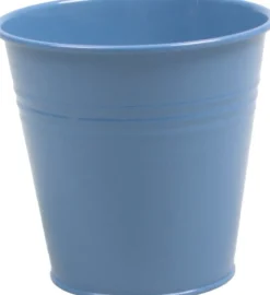 Zinc Collection bloempot Ella blauw 11 x 11 x 10 cm