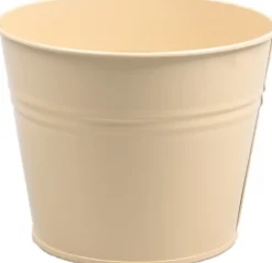 Zinc Collection bloempot Sanvi beige 23 x 23 x 18 cm
