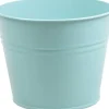 Zinc Collection bloempot Sanvi lichtblauw 23 x 23 x 18 cm
