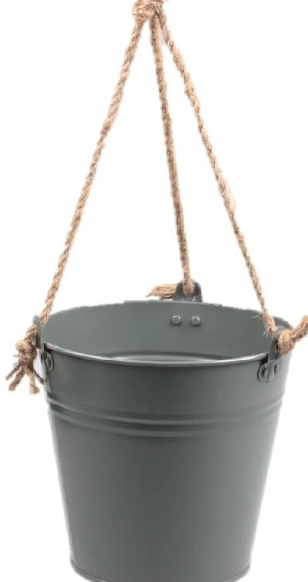 Zinc Collection hangpot Kelvin grijs 24 x 24 x 22 cm