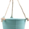 Zinc Collection hangpot Sanvi blauw D 23 H 18 cm