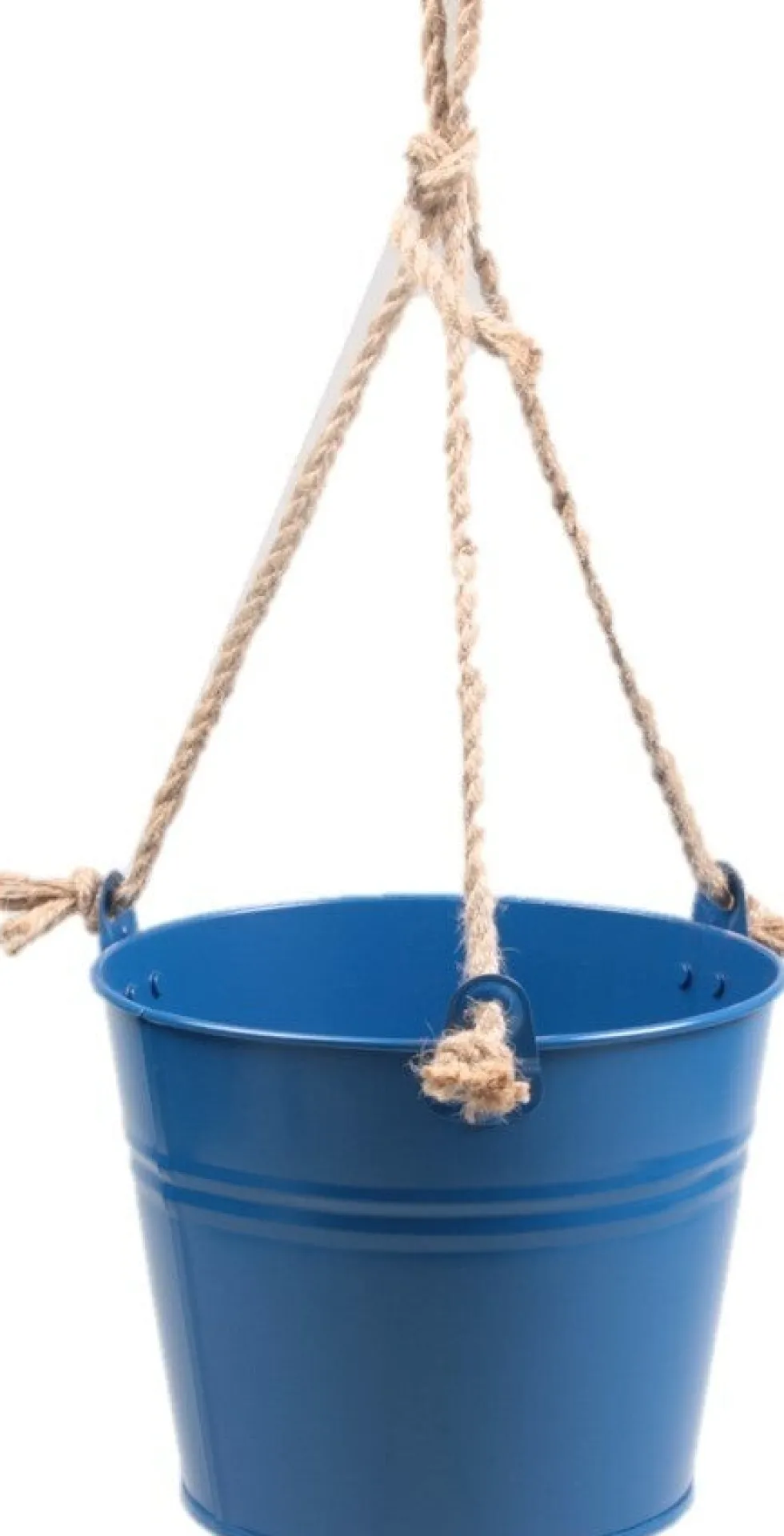 Zinc Collection hangpot Sanvi blauw 23 x 23 x 18 cm