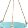 Zinc Collection hangpot Sanvi lichtblauw 23 x 23 x 18 cm
