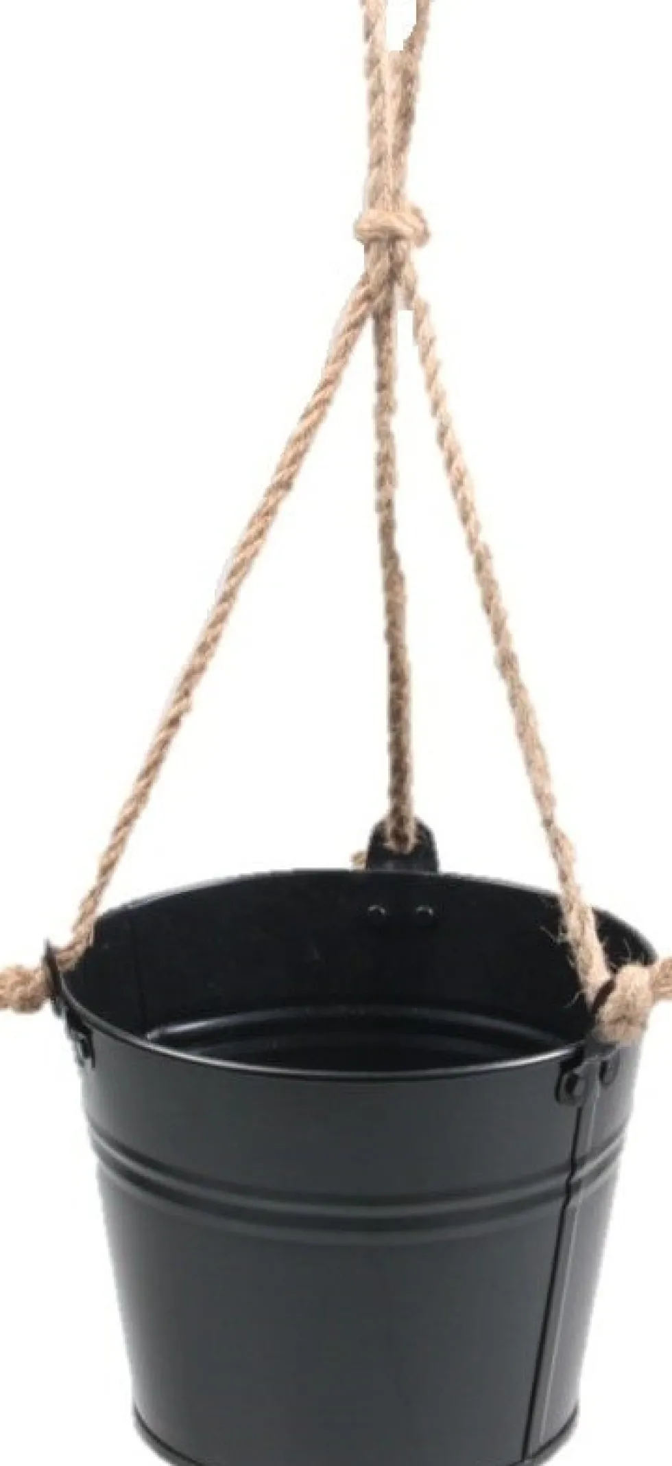 Zinc Collection hangpot Sanvi zwart 23 x 23 x 18 cm