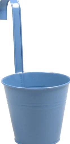 Zinc Collection hangpot Zyra blauw 16,5 x 16,5 x 30 cm