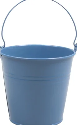 Zinc Collection plantenemmer Sena blauw 17 x 14 x 18 cm
