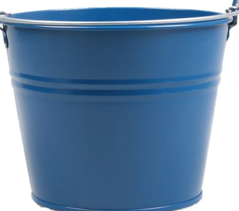 Zinc Collection plantenemmer Elena blauw 23 x 23 x 18 cm