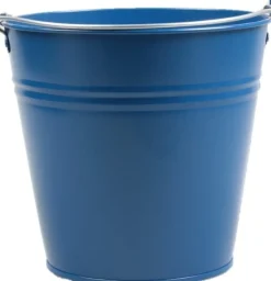 Zinc Collection plantenemmer Janne blauw 24,5 x 24,5 x 23 cm