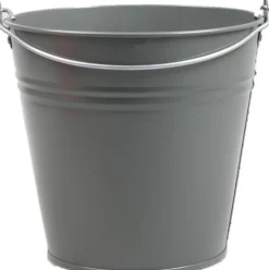 Zinc Collection plantenemmer Janne grijs 24,5 x 24,5 x 23 cm