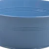Zinc Collection plantenteil Yuna blauw 22 x 9,5 x 27 cm